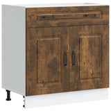 Kitchen Base Cabinet Kalmar Smoked Oak Engineered Wood 853502