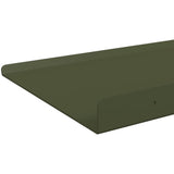 Floating Shelf 4 pcs Olive Green 60 x 18 x 2.5 cm Steel 8004029