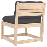 Garden Sofa with Cushions Solid Wood Pine 844689