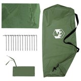 Camping Tarp with Mesh Walls Green 270 x 210 x 210 cm 42028567