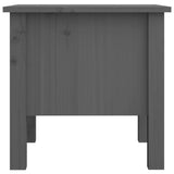 ZNTS Side Tables 2 pcs Grey 40x40x39 cm Solid Wood Pine 813789