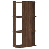 Bookcase 3-Tier Brown Oak 60x30x120 cm Engineered Wood 860271