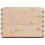 ZNTS Garden Planter 70x70x49.5 cm Solid Wood Pine 847363