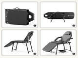 Portable Beauty Bed, Adjustable 3 Section Massage Table, Folding Massage, Salon Beauty Tattoo 66603396