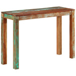 ZNTS Console Table 110x35x76 cm Solid Reclaimed Wood 337271