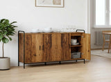Sideboard Old Wood 135 x 33 x 81 cm Engineered Wood 3434081