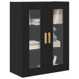 Wall Cabinet Black Oak 69.5 x 34 x 90 cm Engineered Wood 862110