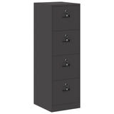 File Cabinet 2 pcs Black 44 x 50 x 139 cm Cold-Rolled Steel 3406154