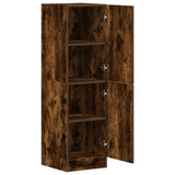 Kitchen Cabinet Smoked Oak 38x41.5x131.5 cm Engineered Wood 860116