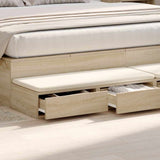 Bed Drawers Sonoma Oak 200 x 36.5 x 16.5 cm Engineered Wood 866917
