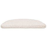 Stair Mats 20 pcs 56x17x3 cm White Half Round 3365843