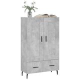 Highboard Concrete Grey 69.5x31x115 cm Engineered Wood 830344