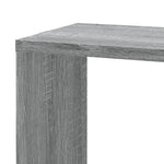 ZNTS Wall Corner Shelf Grey Sonoma 45x45x147 cm Engineered Wood 852641