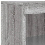 Sideboard with LED Lights Grey Sonoma 60.5x37x100 cm 836670