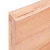 Wall Shelf Light Brown 100x50x cm Treated Solid Wood Oak 363688