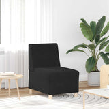 Modular Sofa Unit Armless Black 55 x 74 x 82 cm Velvet 4108485