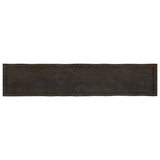 Table Top Dark Brown 200x40x cm Treated Solid Wood Live Edge 364046