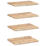 Floating Shelves 4 pcs 40x30x2 cm Untreated Solid Wood Acacia 3279366