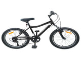 Kids Bike 24'' 6-Speed for 8-12 Years Old Black 42009565