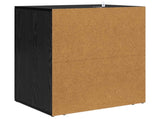 Bedside Cabinet Black Oak 35 x 50 x 60 cm Engineered Wood 881062