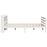 Bed Frame with Headboard without Mattress White 140x200 cm 3306685