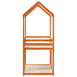 Bunk Bed without Mattress Wax Brown 80x200 cm Solid Wood Pine 3282123