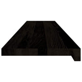 Stair Treads 16 pcs Brown Black 120x30x2 cm Solid Wood Oak 3283060