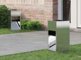 Solar Led Pathway Light 2 pcs Silver Stainless Steel 879713