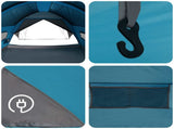 Tunnel Tent with Rainfly Water-Resistant 10-Person Blue 42042239