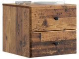 Wall-Mounted Bedside Cabinet 2 pcs Old Wood 34.5 x 33 x 40 cm 899162