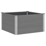 Garden Raised Bed WPC 100x100x54 cm Grey 43605