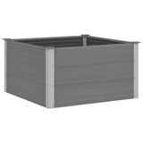 Garden Raised Bed WPC 100x100x54 cm Grey 43605