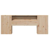 Headboard with Storage 200 cm Solid Wood Pine 855618