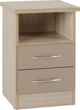 ZNTS Nevada 2 Drawer Bedside 100-103-054