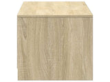 TV Cabinet with LED Sonoma 140 x 34 x 40 cm Engineered Wood 8006554