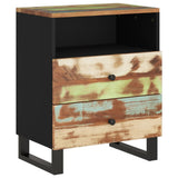 Bedside Cabinet 50x33x62cm Solid Wood Reclaimed&Engineered Wood 350666