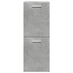 ZNTS 3 Piece Bathroom Furniture Set Concrete Grey Engineered Wood 3324871