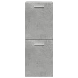 ZNTS 3 Piece Bathroom Furniture Set Concrete Grey Engineered Wood 3324871
