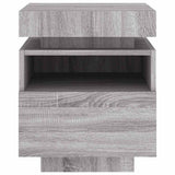 Bedside Cabinets with LED Lights 2 pcs Grey Sonoma 40x39x48.5 cm 836795