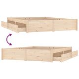 3103508 Bed Frame without Mattress with Drawers 120x200 cm