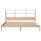 Bookcase Bed without Mattress 200x200 cm Solid Wood Pine 3321595
