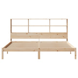 Bookcase Bed without Mattress 180x200 cm Super King Solid Wood Pine 3321593