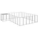 Dog Kennel Silver 15.73 m Steel 3082233