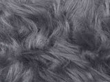 Faux Sheepskin Rug TAFALLA Anthracite 160 cm Polyester 42021604