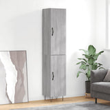 Highboard Grey Sonoma 34.5x34x180 cm Engineered Wood 3198823
