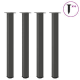 Bar Table Legs 4 pcs Anthracite 90-92 cm Steel 4012474