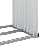 Log Holder Silver 120x45x210 cm Galvanised Steel 364592