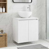 Wall-Mounted Sink Vanity White 49.5 x 35 x 63 cm 890382