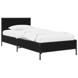 Bed Frame with Headboard Black Oak 80 x 200 cm Engineered Wood 8009111