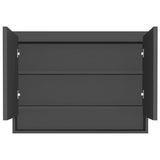 Bathroom Mirror Cabinet 80x15x60 cm MDF Anthracite 331536